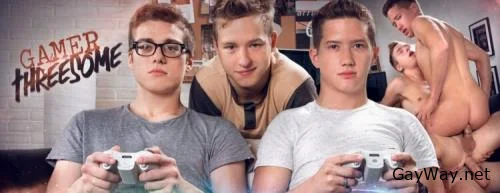 Gamer Threesome [HD 720p] Twink, Masturbation