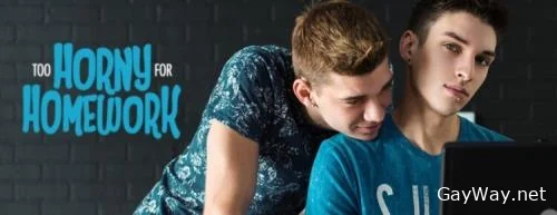 8Teenboy - Too Horny for Homework [HD 720p] Kissing, Masturbation