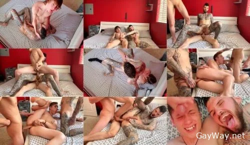 Cole Church, Spikey Dee and InkFit 3way [FullHD 1080p] Tattoos, Muscles