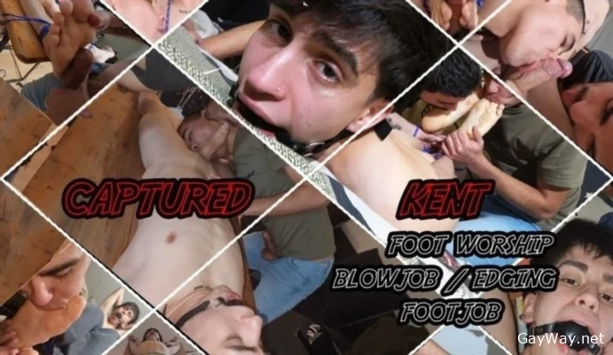 Captured Kent - Time to devour his cute soft feet, fuck them and then play a edging blowjob game with his giant veiny cock [FullHD 1080p]