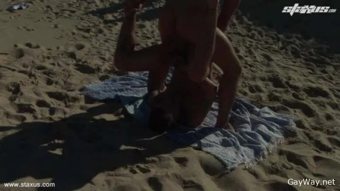 Two Horny Lads Catch Some Rays But End Up Sucking & Riding Cock As They Do So [HD 720p]