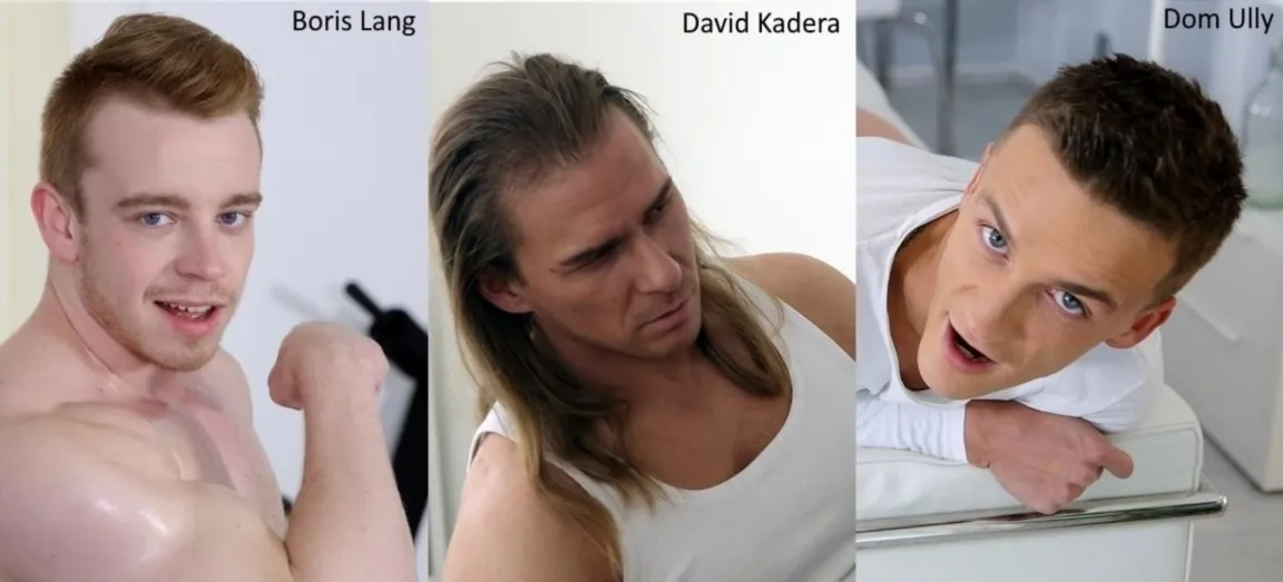 Dom Ully 3 Clips with Boris Lang and David Kadera Bareback