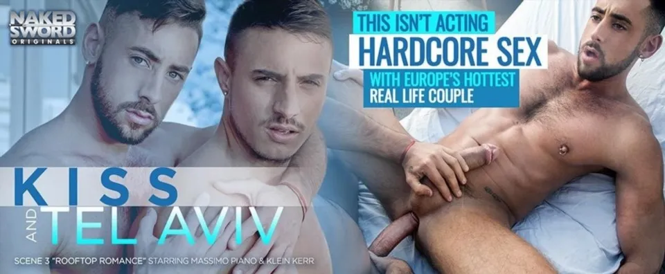 Kiss and Tel Aviv Part 3 - Rooftop DP and Uncut Muscle